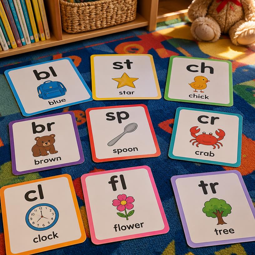 Phonics Blends Flashcards classroom resource cover